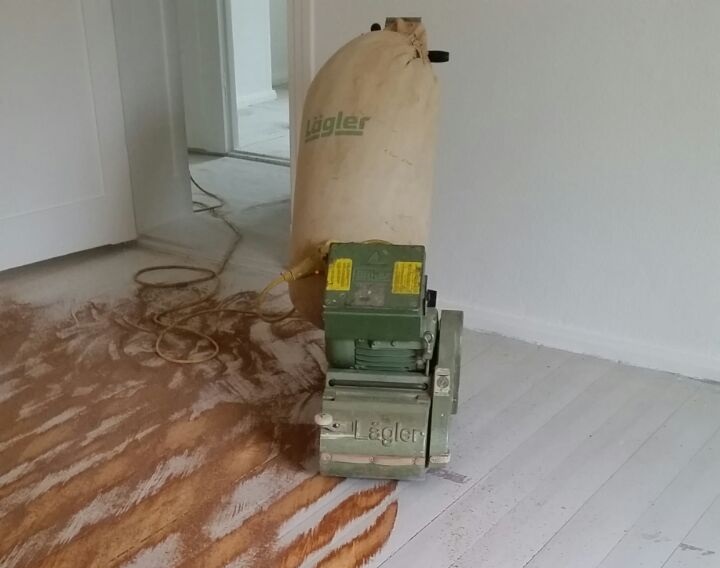 Schleifmaschine im Einsatz
